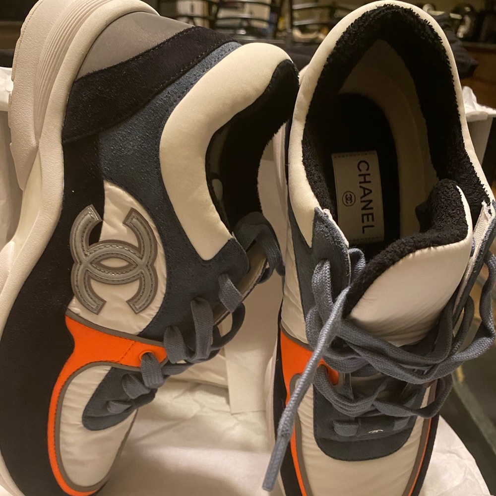 Chanel Low Top Calfskin Trainer Sneaker